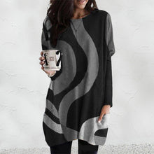Laden Sie das Bild in den Galerie-Viewer, Pullover mit kontrastierendem geometrischem Muster