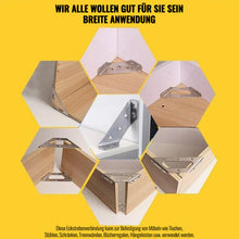 Laden Sie das Bild in den Galerie-Viewer, Universeller Eckverbinder für Möbel aus Edelstahl(10stk.)