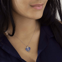 Laden Sie das Bild in den Galerie-Viewer, Herz &amp; Engelsflügel Halskette mit Anhänger