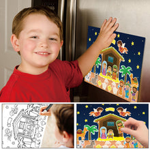 Laden Sie das Bild in den Galerie-Viewer, DIY Weihnachtskarikaturaufkleber für Kinder