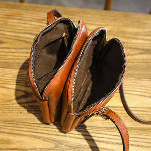 2022 Sommer neue kleine quadratische Tasche aus Ölleder