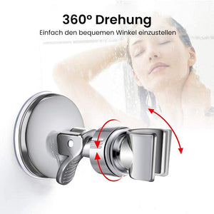 Durchschlagsfreie Duschdüse Saugnapfhalterung