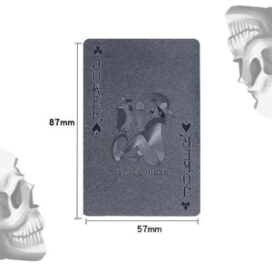 3D Wasserdichte Schwarze Spielkarten