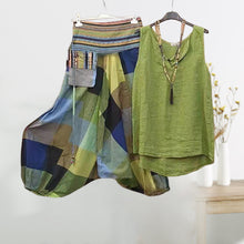 Laden Sie das Bild in den Galerie-Viewer, Lässige ärmellose Damenbekleidung im ethnischen Stil