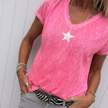 Laden Sie das Bild in den Galerie-Viewer, Bequemes Weiches Stern-T-Shirt