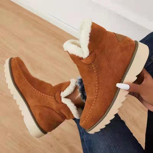 Baumwollstiefel mit dicken Sohlen
