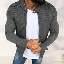 Laden Sie das Bild in den Galerie-Viewer, Stilvolle Einfarbige Faltenjacke