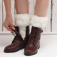 Laden Sie das Bild in den Galerie-Viewer, Damen Warme Stiefelüberzüge mit Pelzbesatz