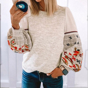 Langärmliges Bedrucktes Sweatshirt