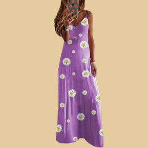 Kleid mit Gänseblümchen-Print