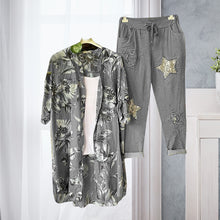 Laden Sie das Bild in den Galerie-Viewer, Bedrucktes Lässiges Zweiteiliges Set für Damen
