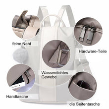 Laden Sie das Bild in den Galerie-Viewer, Wasserdichter diebstahlsicherer Nylon-Rucksack