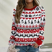 Laden Sie das Bild in den Galerie-Viewer, Weihnachtselement 3D-Druck All-Match Sweatshirt