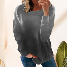 Laden Sie das Bild in den Galerie-Viewer, Sweatshirt mit Rundhalsausschnitt und Farbverlauf