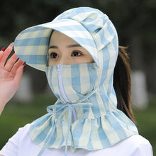 Laden Sie das Bild in den Galerie-Viewer, Sonnenhut mit Fächervisier und langer Krempe