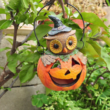 Laden Sie das Bild in den Galerie-Viewer, Halloween Kürbis Eule Ornament