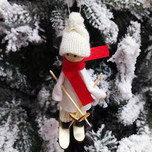 Laden Sie das Bild in den Galerie-Viewer, Kreativer Skipuppen-Weihnachtsbaumschmuck aus Vliesstoff