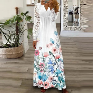 Modisches Spitzenkleid