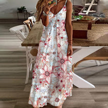 Laden Sie das Bild in den Galerie-Viewer, Damen Langes Sommer-Strandkleid