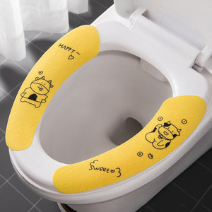 Toilettensitz Cartoon Aufkleber