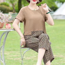 Laden Sie das Bild in den Galerie-Viewer, Stilvolles Lässiges 2-teiliges Set in Übergröße