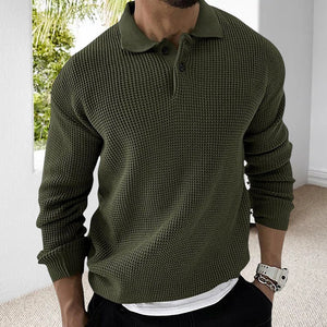 Waffel-Ansteck-Pullover
