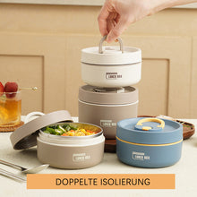 Laden Sie das Bild in den Galerie-Viewer, Auslaufsichere Lunchbox mit Wärmedämmung aus Edelstahl