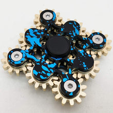 Laden Sie das Bild in den Galerie-Viewer, EDC neueste neun Gänge (Zähne) Linkage Fingerspitzenkreisel