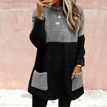 Laden Sie das Bild in den Galerie-Viewer, Pocket Veloursleder Sweatshirt