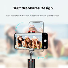 Laden Sie das Bild in den Galerie-Viewer, Einziehbarer Bluetooth-Fotoständer aus Aluminiumlegierung