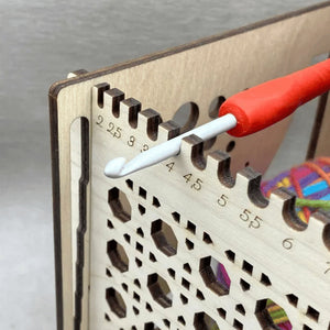 Alles in Einem Garnschüssel aus Holz - Multifunktionales Strickwerkzeug