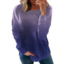 Laden Sie das Bild in den Galerie-Viewer, Sweatshirt mit Rundhalsausschnitt und Farbverlauf