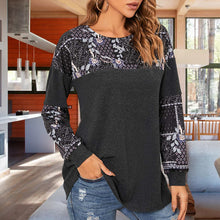 Laden Sie das Bild in den Galerie-Viewer, Bedrucktes Langarm-T-Shirt für Damen