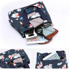 Laden Sie das Bild in den Galerie-Viewer, Schultertasche aus Nylon mit großem Fassungsvermögen