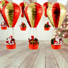 Laden Sie das Bild in den Galerie-Viewer, Weihnachtsdekoration-Weihnachtsmann Heißluftballon
