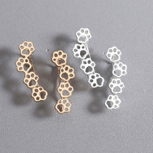 Laden Sie das Bild in den Galerie-Viewer, Damen Hunde Fußabdruck Ohrringe