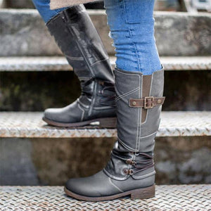 Damenstiefel mit Reißverschluss
