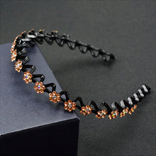 Laden Sie das Bild in den Galerie-Viewer, Modisches Rutschfestes Strass-Stirnband