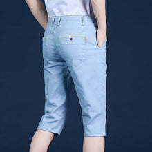 Laden Sie das Bild in den Galerie-Viewer, Elastische Faltenfreie Mittelgroße Anzughose für Herren aus Eisseide