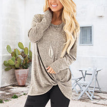 Laden Sie das Bild in den Galerie-Viewer, Neues Twist-T-Shirt mit Rundhalsausschnitt