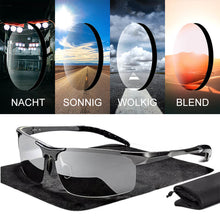 Laden Sie das Bild in den Galerie-Viewer, Selbsttönende Sonnenbrille mit blendfreien polarisierten Gläsern