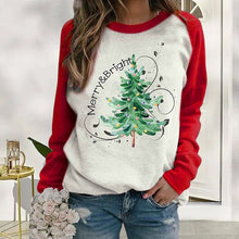 Laden Sie das Bild in den Galerie-Viewer, Lässiges Weihnachtsbaum-Sweatshirt