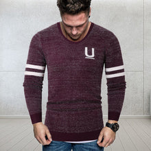 Laden Sie das Bild in den Galerie-Viewer, Herren gestreifter Briefpullover