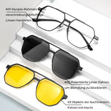 Laden Sie das Bild in den Galerie-Viewer, 3 in 1 Magnetisch polarisierte Sonnenbrille
