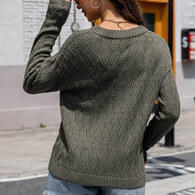 Laden Sie das Bild in den Galerie-Viewer, Sexy Einfarbiger Strickpullover