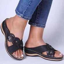 Laden Sie das Bild in den Galerie-Viewer, Sommer Einfarbige Blumensandalen