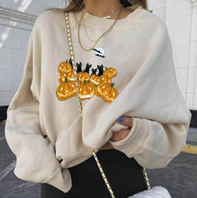 Laden Sie das Bild in den Galerie-Viewer, Halloween Kürbis Damen Sweatshirt