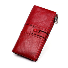 Laden Sie das Bild in den Galerie-Viewer, Multifunktionale Lange Geldbörse aus Leder