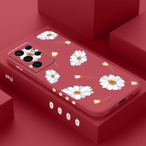 Gänseblümchen-Handyhülle aus Silikon für Samsung