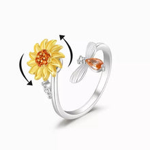 Laden Sie das Bild in den Galerie-Viewer, Sonnenblume Fidget Spinner Ring